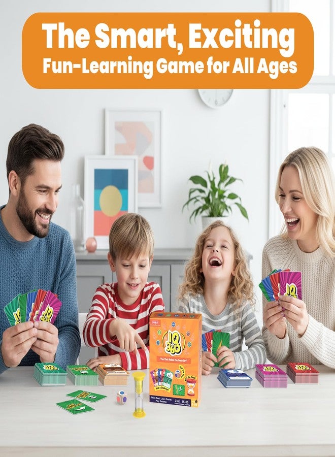 EXHALE IQ 360 Trivia Board Game for Kids & Families | Fun Educational Learning Toy with 100+ Challenges, Dice & Timer | Brain Teaser Card Game for Ages 8+, 2-6 Players, Family Party Game Night - Image 2